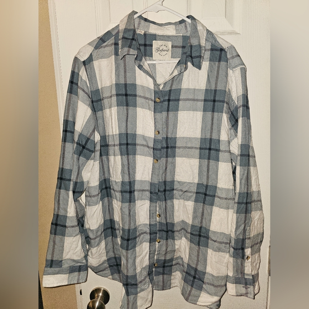 Jachs Blue and White Checkered Shirt